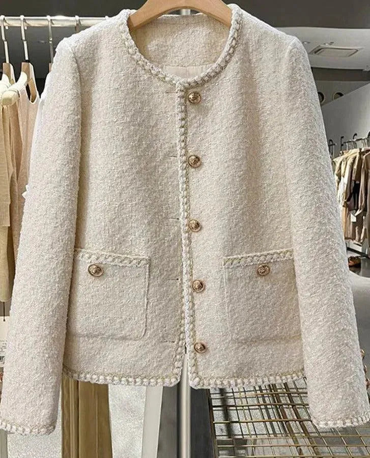 Stylische Damenjacke Kurz Tweed