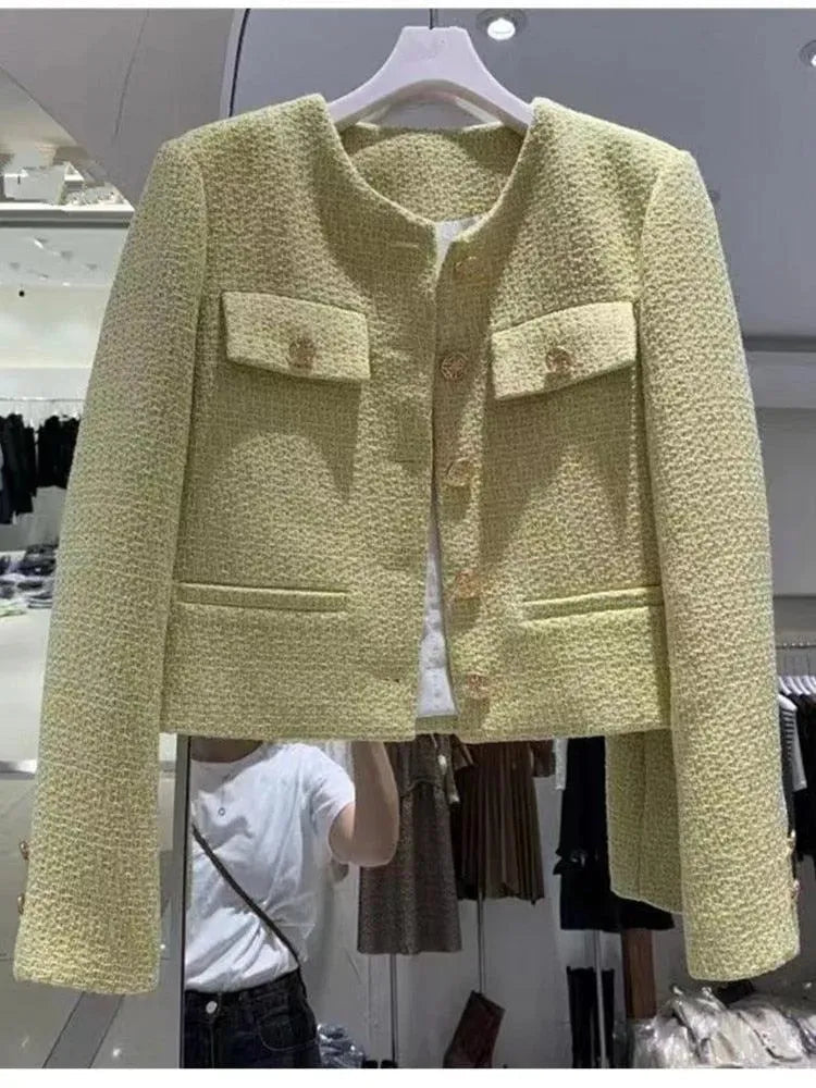 Elegante Damenjacke aus Wolle Tweed