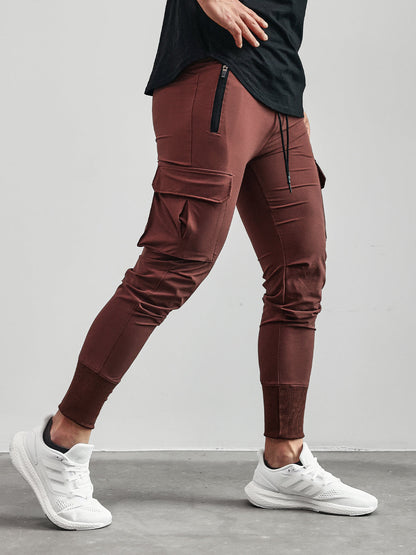 Herren Jogger Cargo Bequem Mit Taschen