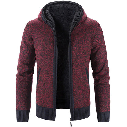 Dickstrick Pullover Kapuze Warm