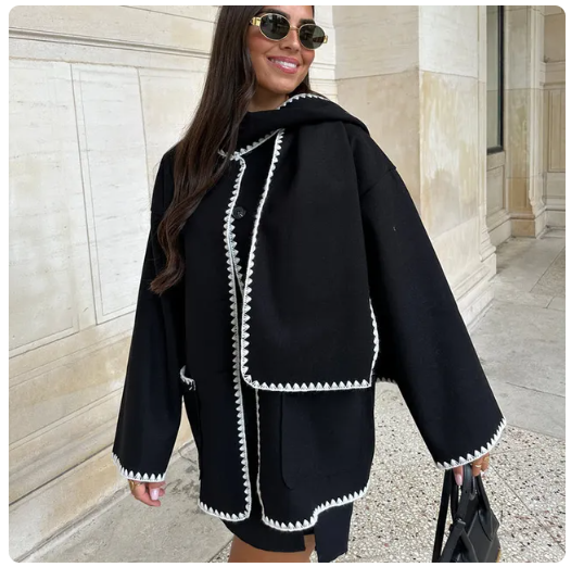 Stylische Frauen Winterjacke Modern