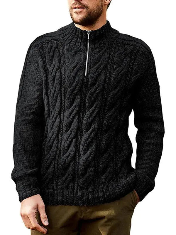 Herren Pullover Halbturtleneck Modern