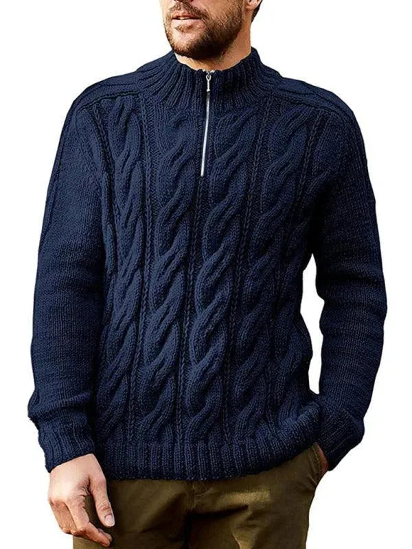 Herren Pullover Halbturtleneck Modern
