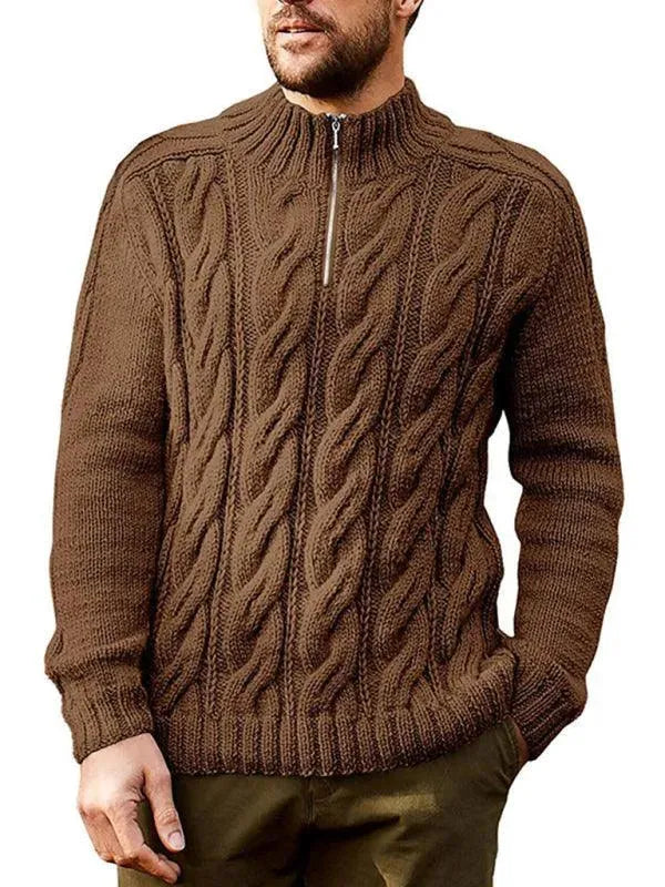 Herren Pullover Halbturtleneck Modern