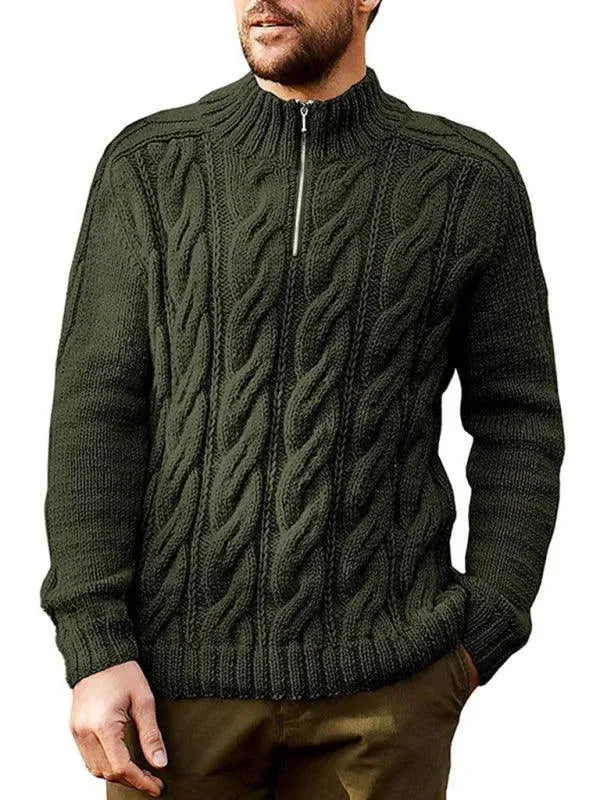 Herren Pullover Halbturtleneck Modern