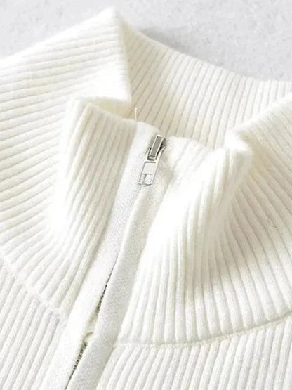 Gestreifte Strickjacke Damen Pullover - IdealeKleiden