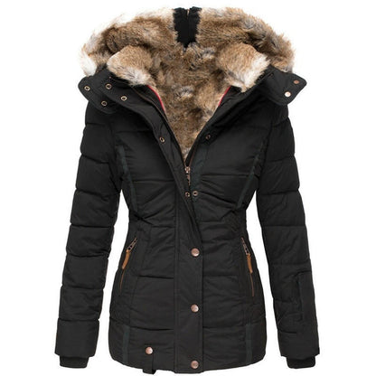Warme Damenwinterjacke Modern Style - IdealeKleiden
