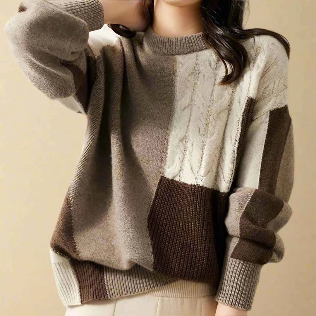 Zopf-Pullover Frauen Trendy