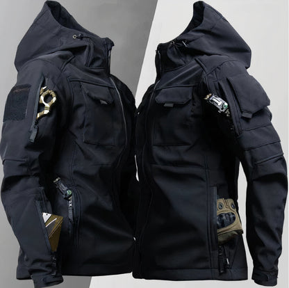 Taktische Outdoor-Jacke Kapuze Herren - IdealeKleiden
