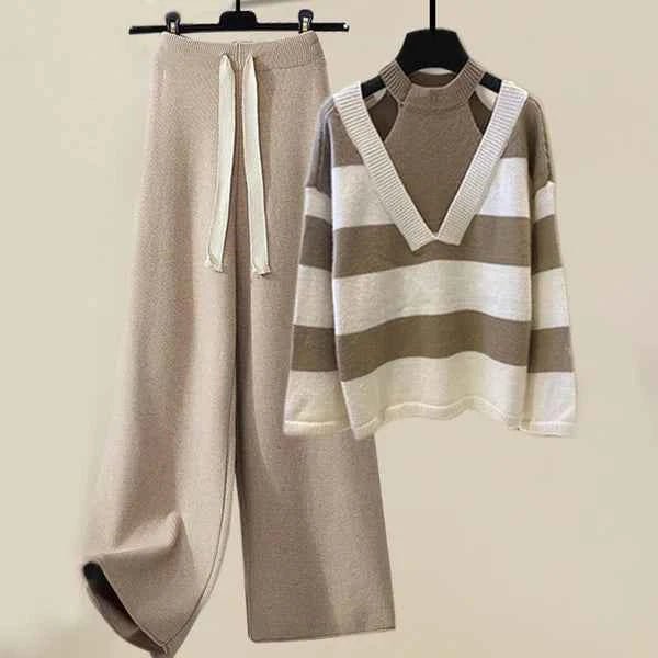 Damen Zweiteiler Set Hose und Top - IdealeKleiden